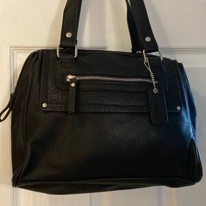 Black Leather Shoulder Bag